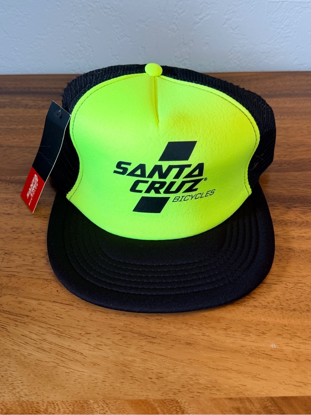 Santa Cruz Bicycles Neon Yellow & Black Mesh Trucker Hat